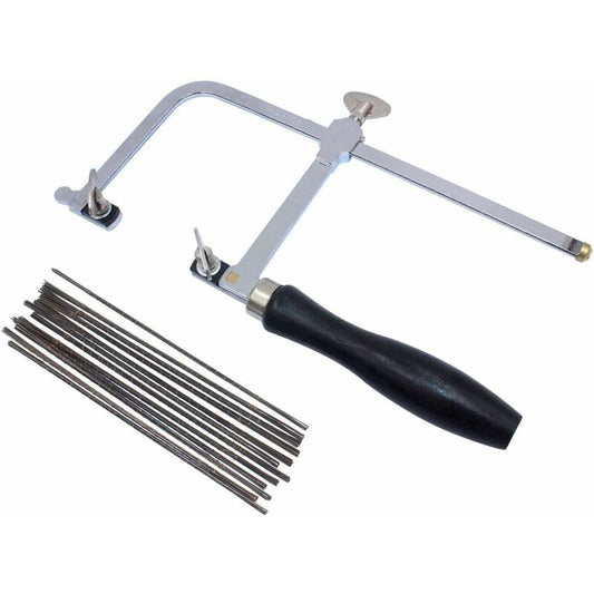 Adjustable Jeweler's Saw with 144 Blades - Professional Equipment