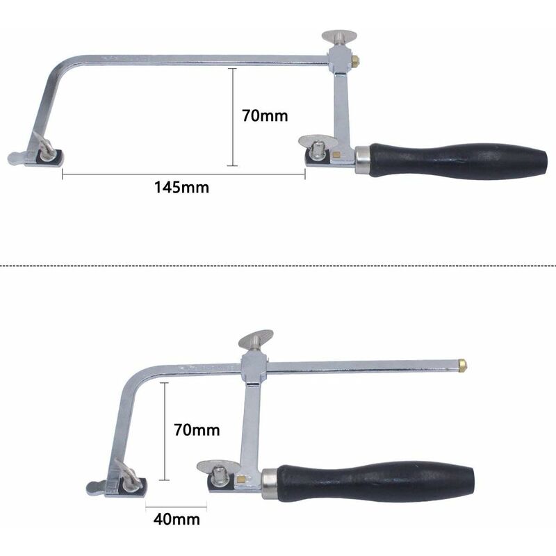 Adjustable Jeweler's Saw with 144 Blades - Professional Equipment