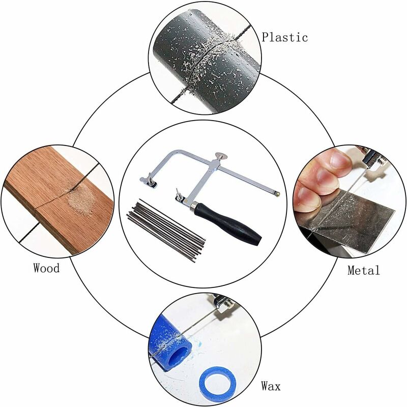 Adjustable Jeweler's Saw with 144 Blades - Professional Equipment
