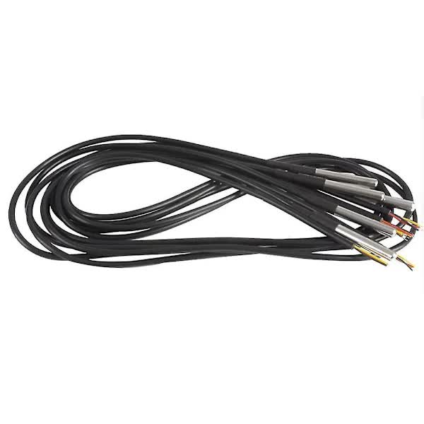 5pcs Waterproof DS18B20 Temperature Sensor, Digital Temperature