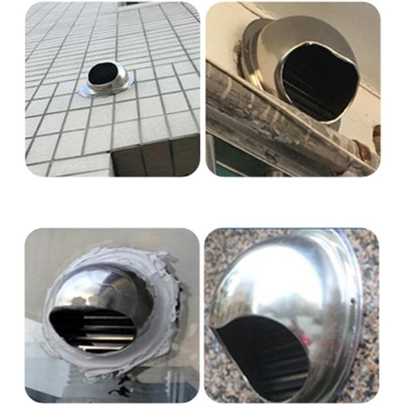 Stainless Steel Ventilation Grille, 80mm, Durable Airflow Equipment