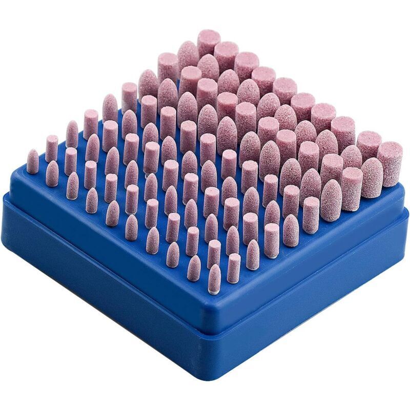 100pcs Abrasive Polishing Mounted Stone Rotary Tool Grinding Wheel
