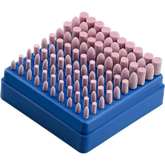 100pcs Abrasive Polishing Mounted Stone Rotary Tool Grinding Wheel