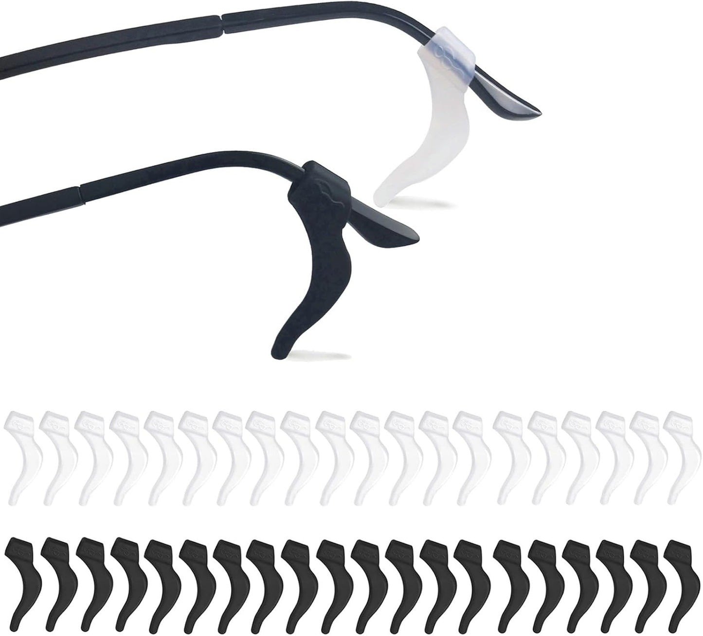 Glasses Anti-slip Silicone Ear Clip, Glasses Holder With Storage Box