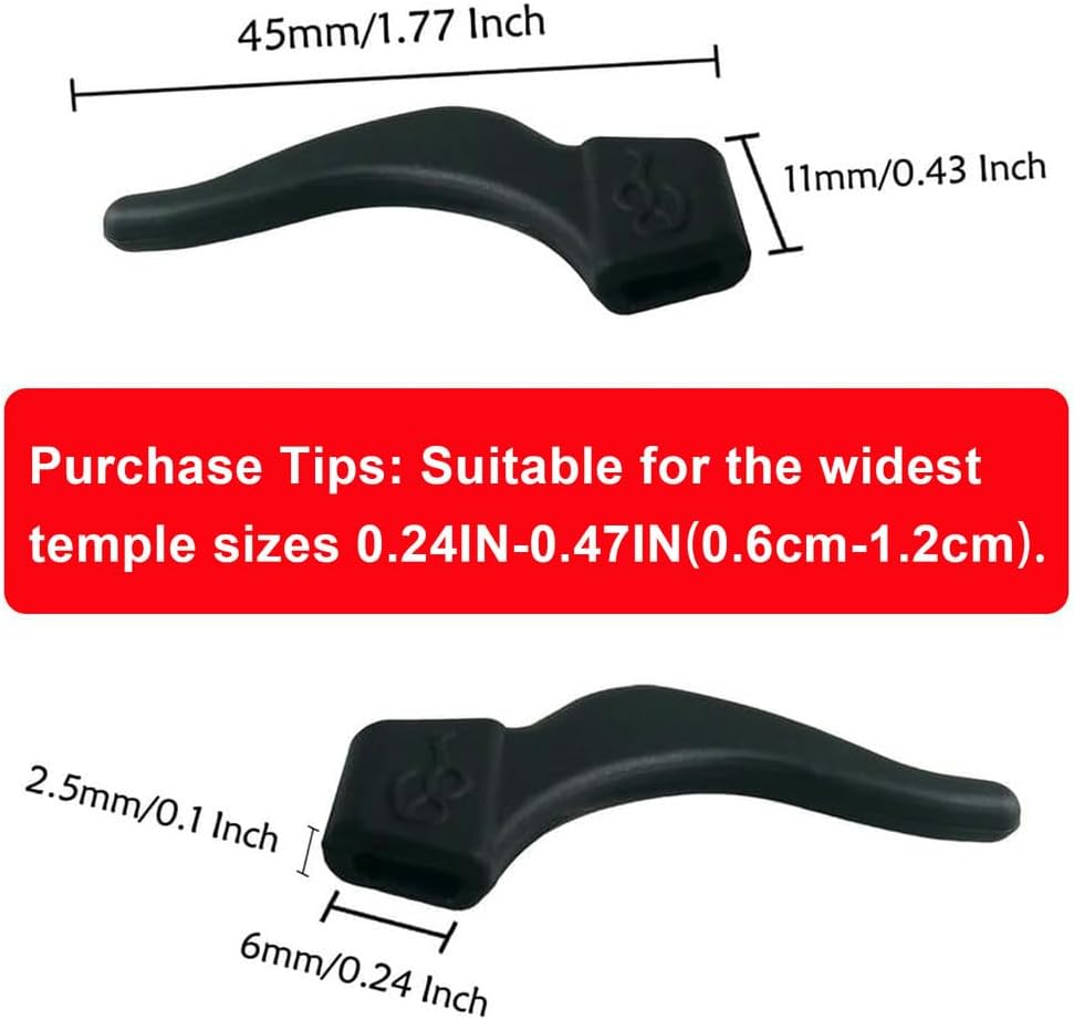 Glasses Anti-slip Silicone Ear Clip, Glasses Holder With Storage Box