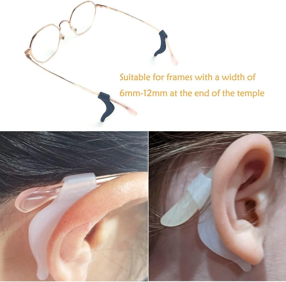 Glasses Anti-slip Silicone Ear Clip, Glasses Holder With Storage Box