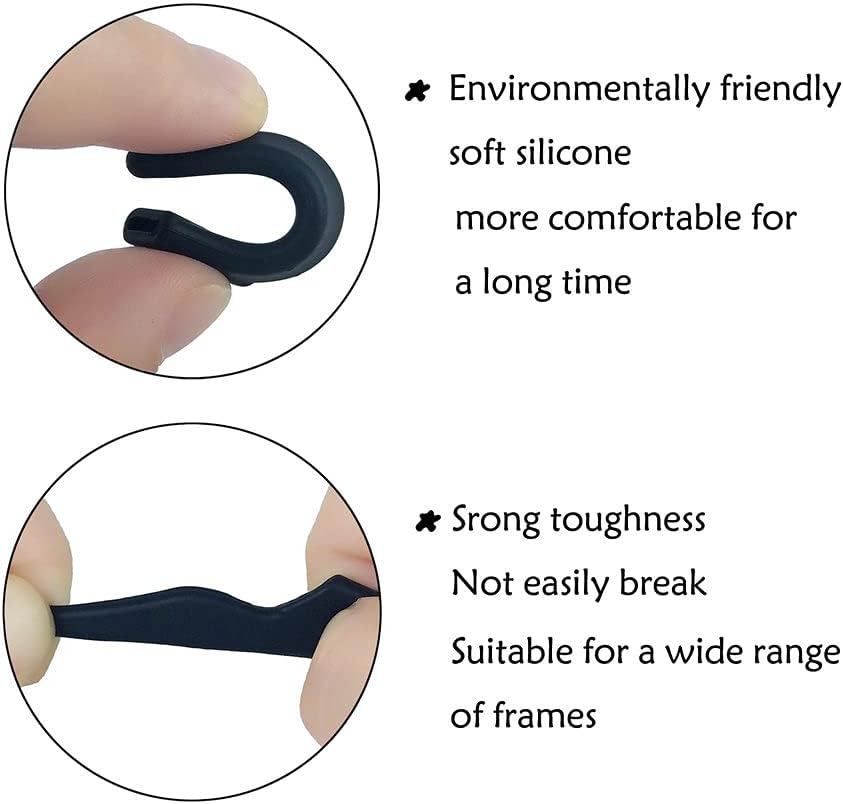Glasses Anti-slip Silicone Ear Clip, Glasses Holder With Storage Box