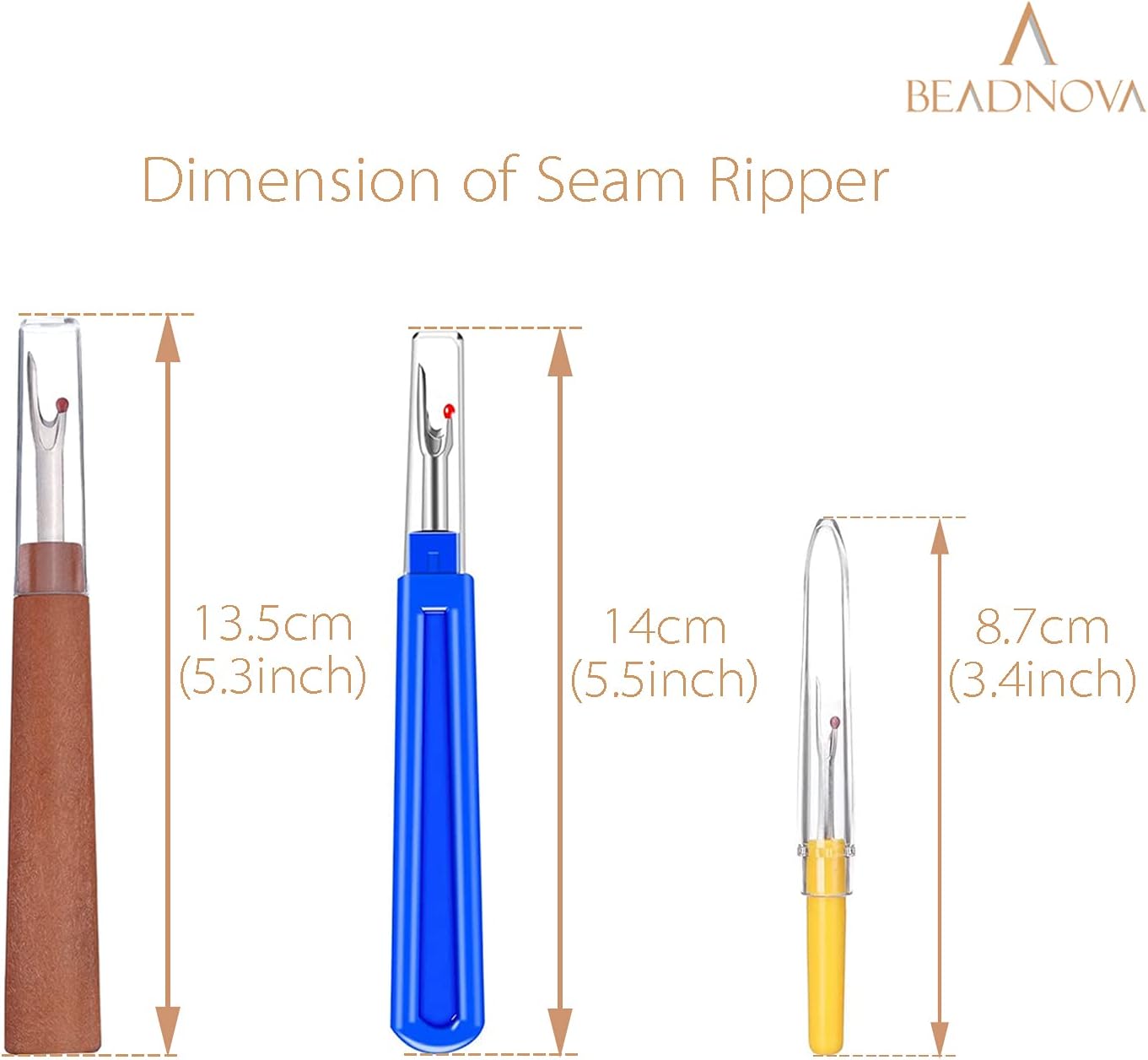 Seam Ripper 8pcs Thread Cutter Stitch Remover Small and Large Thread