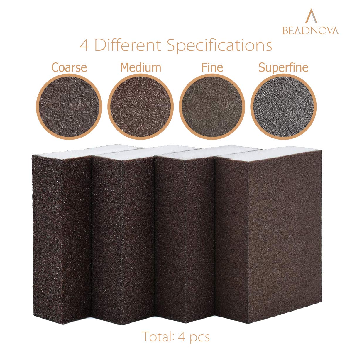 Sanding Sponge Sand Block Coarse/Medium/Fine/Superfine Assorted