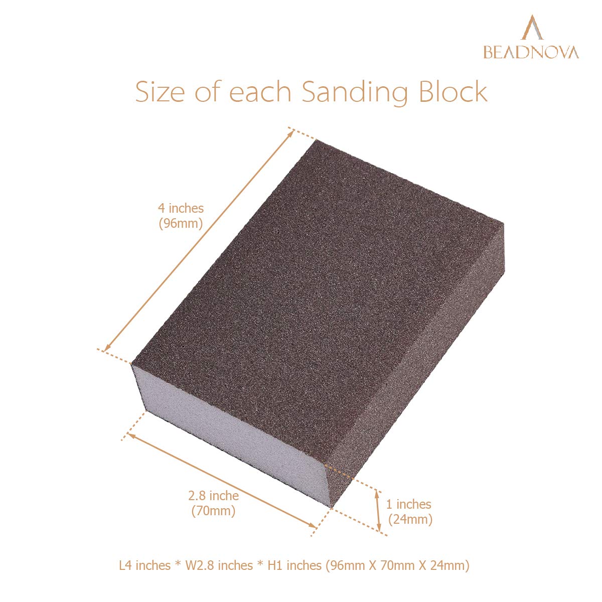 Sanding Sponge Sand Block Coarse/Medium/Fine/Superfine Assorted