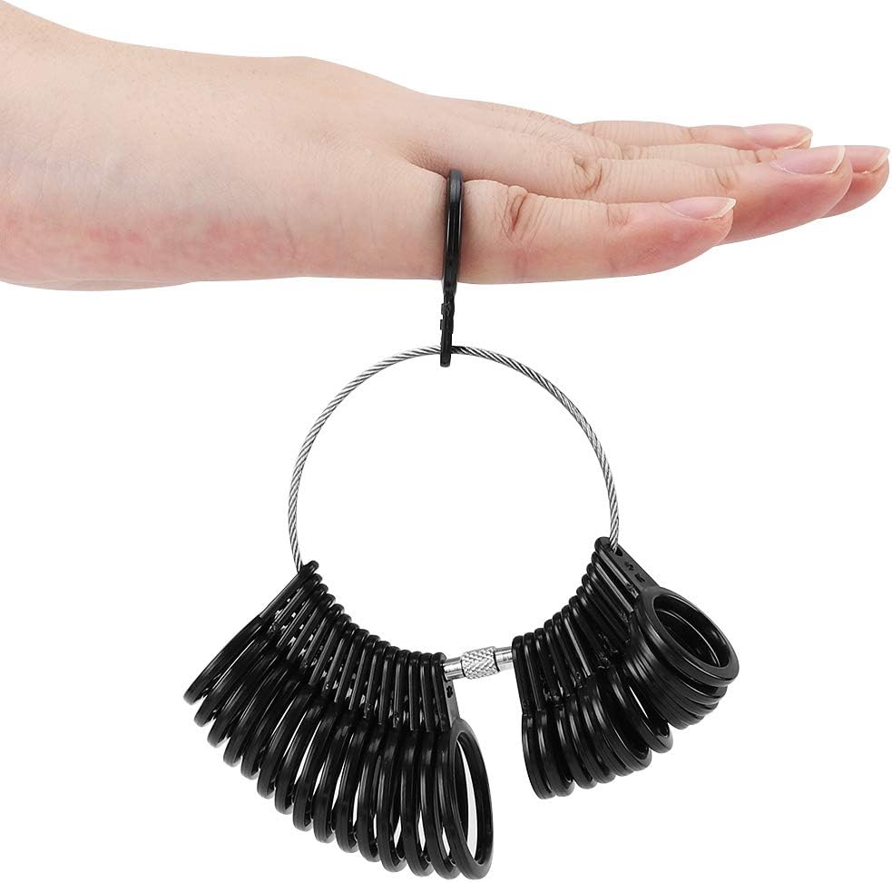 Ring Size Measuring Tool Includes Plastic Ring Sizer Mandrel Stick
