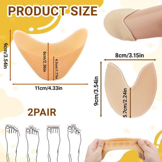 Toe Pads for Pointe Shoes - Cotton Pointe Shoe Ballet Dance Toe Pads