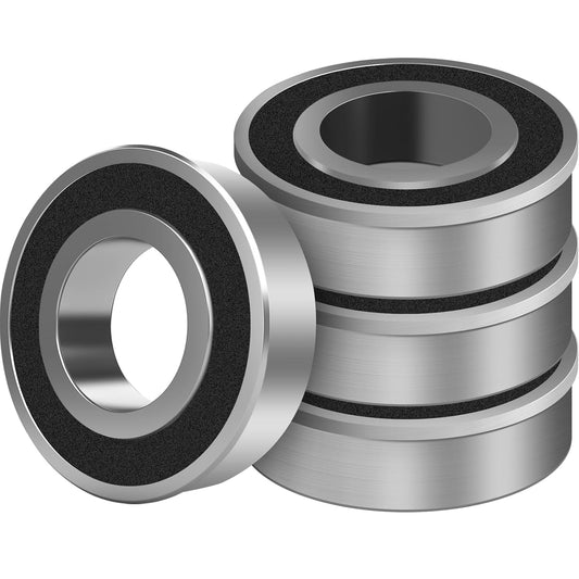 (4-Pack) 3/4" Bearings Carbon Steel - ID 3/4" x OD 1-3/8" Applicable Lawn Mower, Wheelbarrows, Carts and Hand Trucks Wheel Bearings Replacement