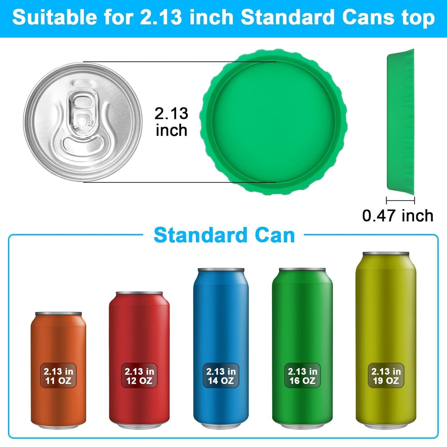 Single Hole Punch 1/4” Hole Puncher for Crafts, One Hole Paper Punch + Silicone Soda Can Cover Lids, Reusable Soda Can Lids Beer Can