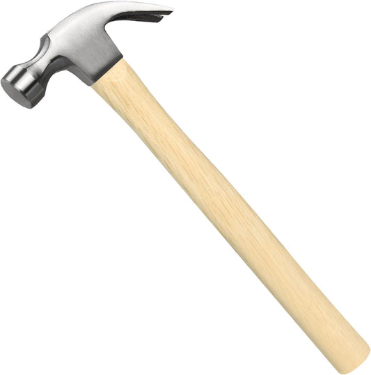 16oz Claw Hammer, General Purpose Claw Hammer with Wooden Handle