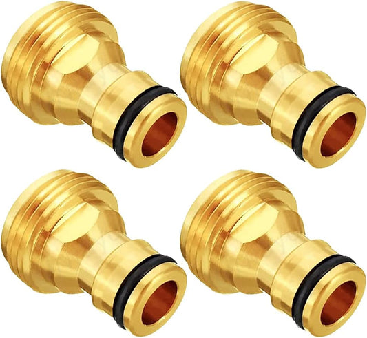 3/4” GHT Male Garden Hose Quick Connect Adapter Brass Connect Fitting