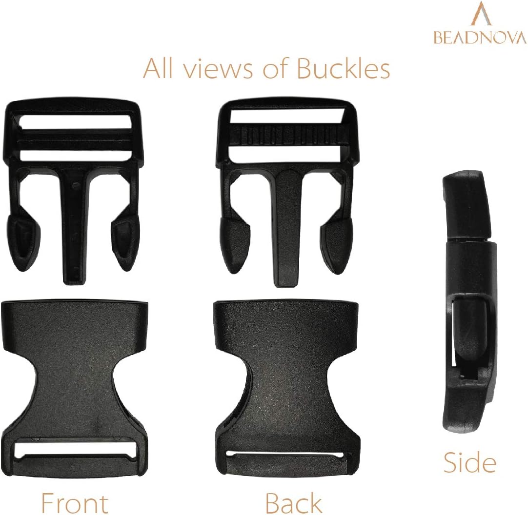 Side Release Buckle 1 Inch Plastic Buckles Clip Adjustable Release