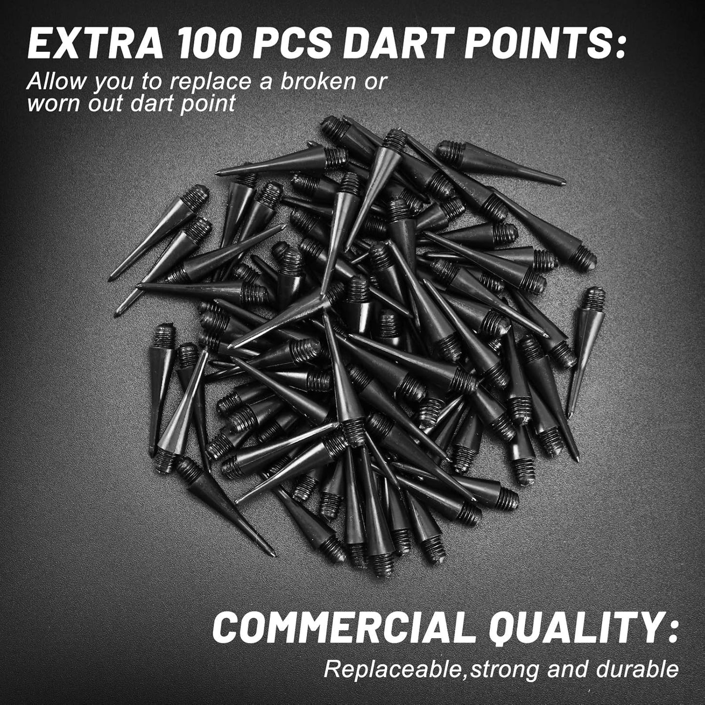 Soft Tip Darts, Bar Dart, Plastic Tip Darts Set, Attach Extra 100 Black