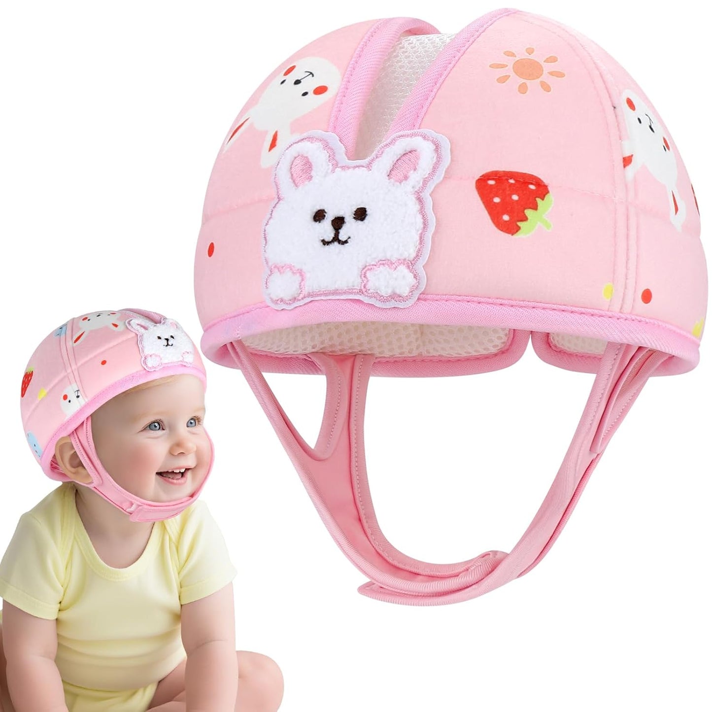 Baby Head Protector, Cute Baby Safety Helmet for Crawling Walking