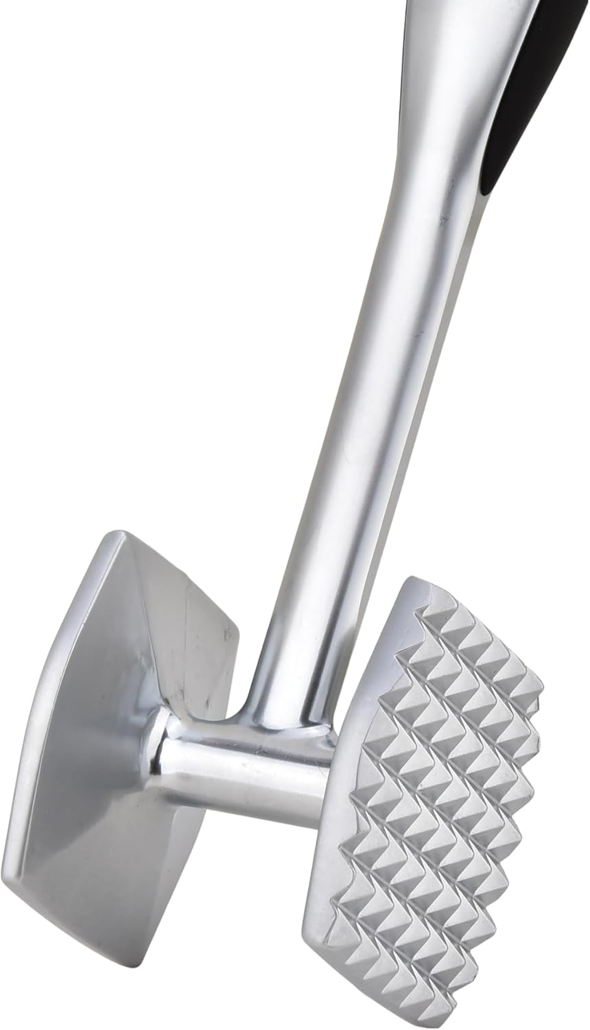 Meat Tenderizer Hammer Tool Pounder For Tenderizing Steak Beef Poultry, Heavy Duty Dual-Sided Mallet with Soft Grip Handle - Multifunctional Kitchen Beater for Chicken,Fish, Baking