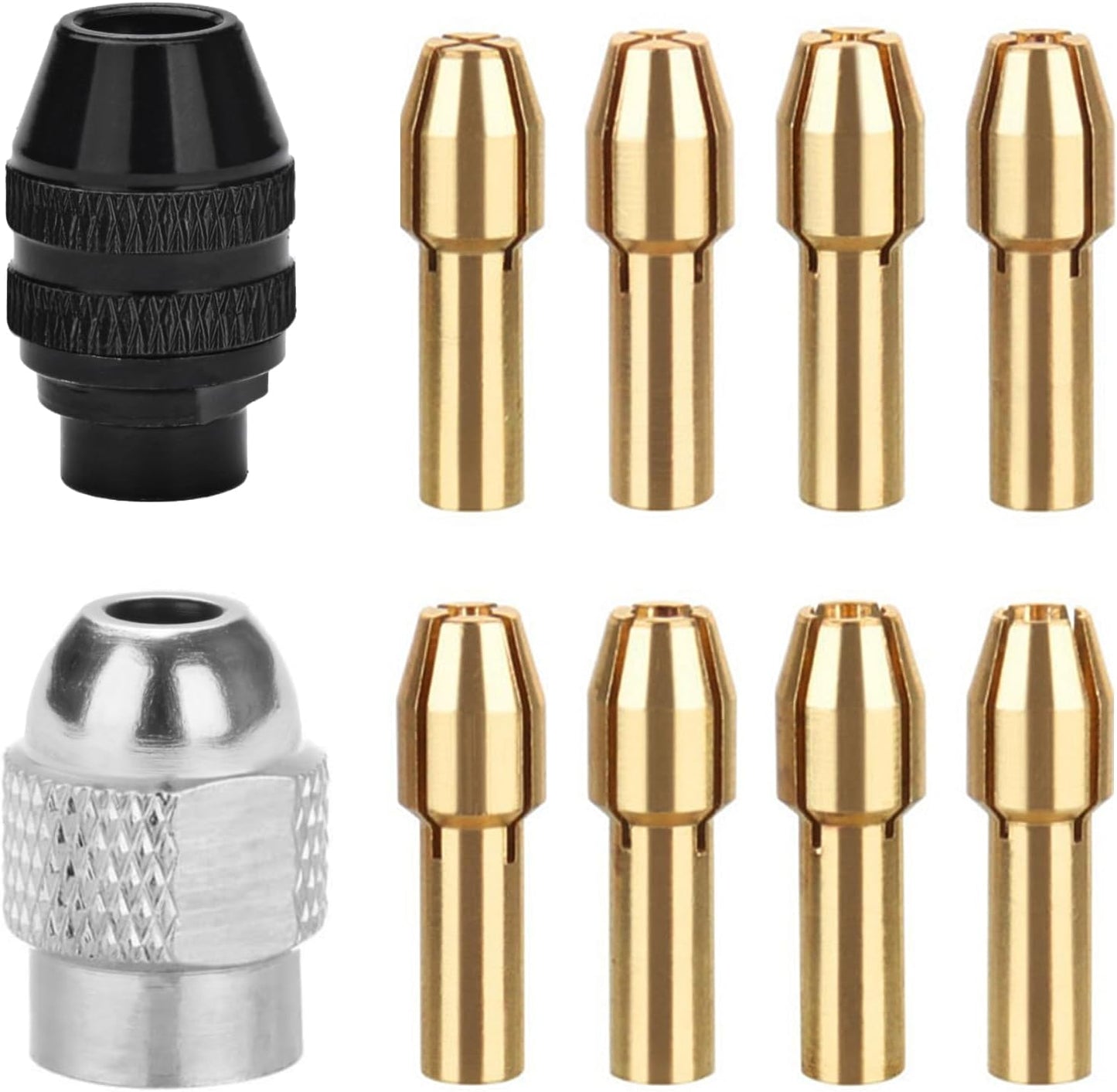 Drill Chuck Collet Set for Dremel with 4485 Brass Collet Set 4486 Keyless