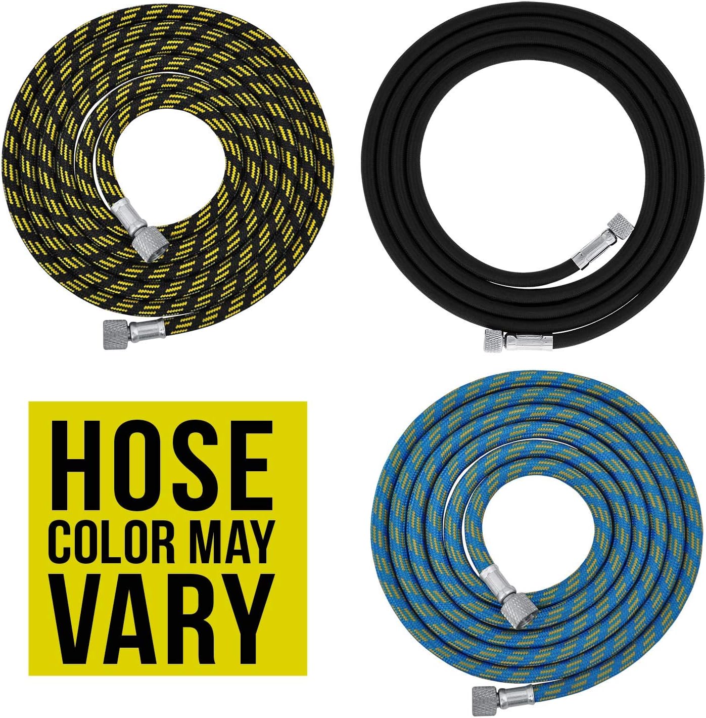 Premium 10 Foot Nylon Braided Airbrush Hose with Standard 1/8" Size
