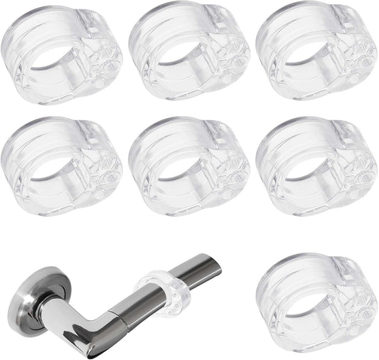 8 Pack Door Stoppers Indoor Wall Protectors Transparent Door Stop