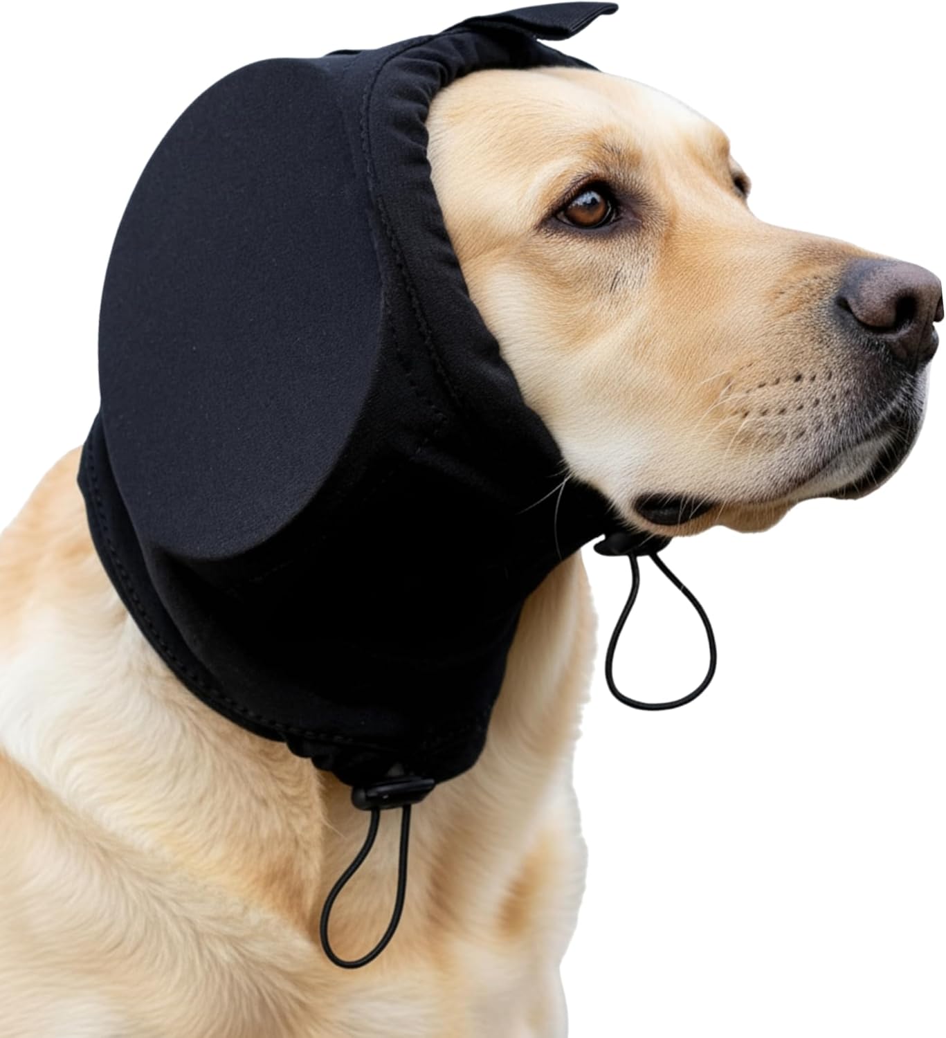Dog Ear Muffs Soundproof Noise Reduction Ear Protection Warm for Medium Dogs Black 1 Piece
