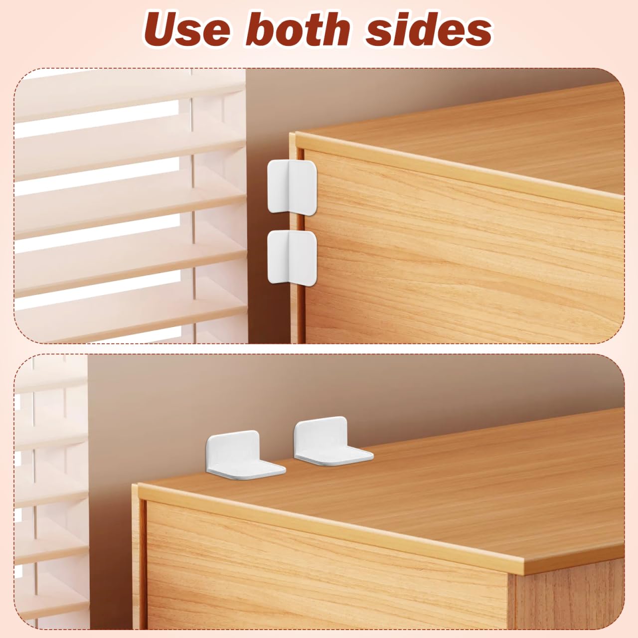 4-Piece White Anti-Slip Fence Base Stabilizer Set for Fence Support and Safety
