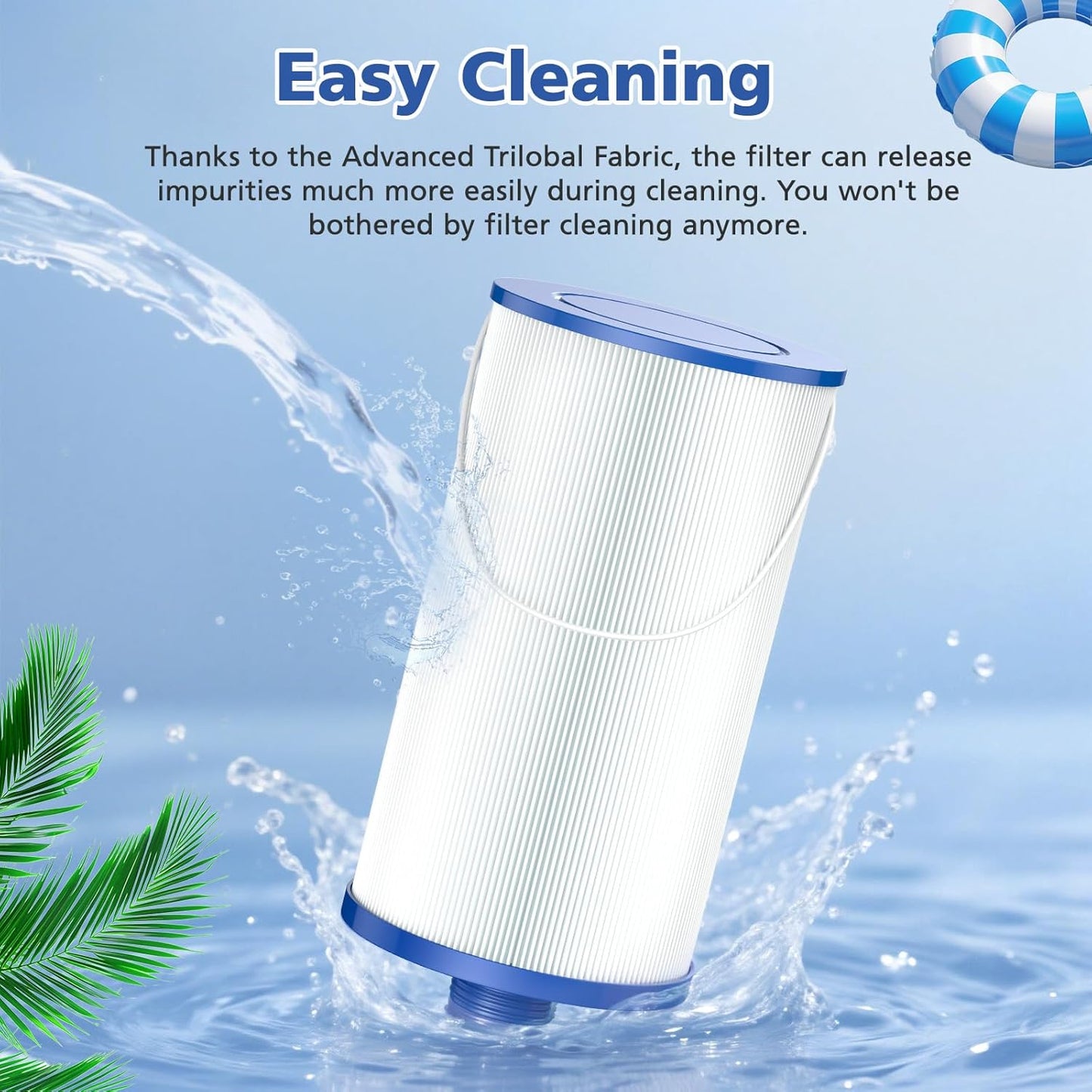 303279 Lifesmart Hot Tub Filter: Compatible with AquaTerra Spa Filter Replaces,