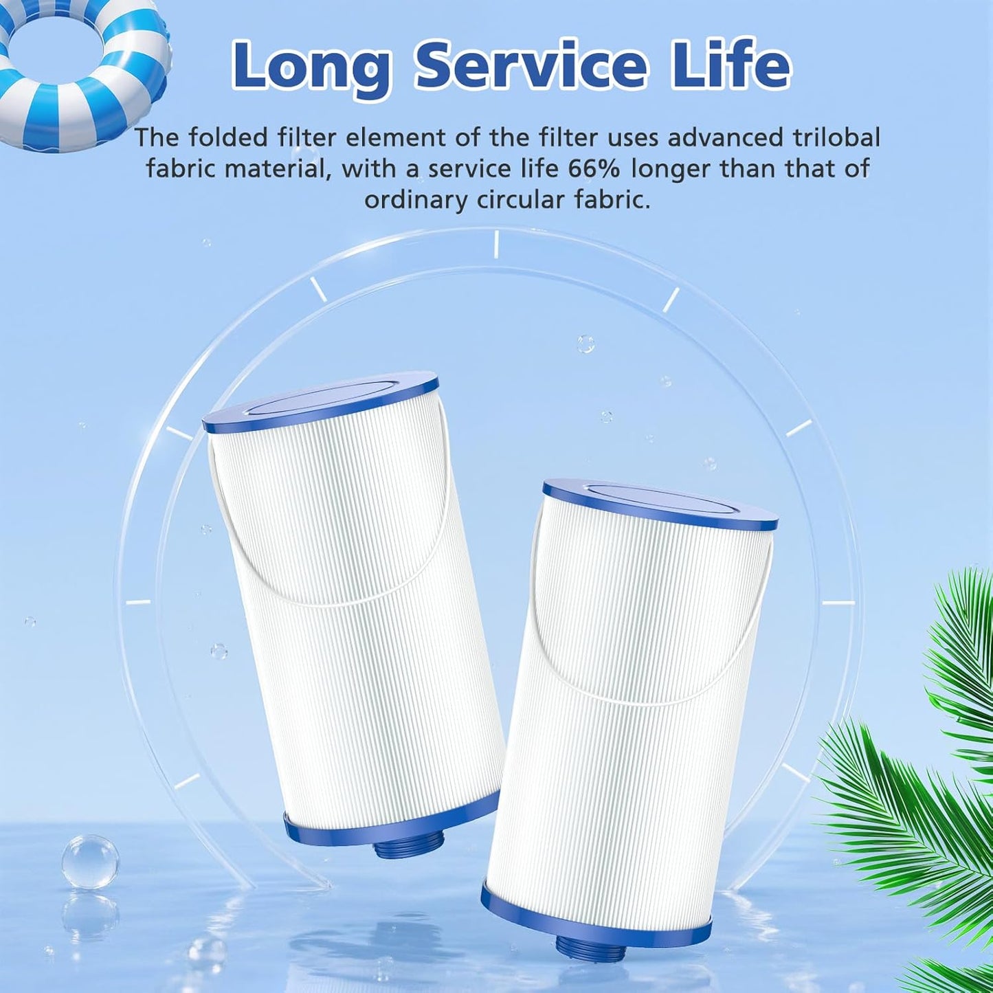 303279 Lifesmart Hot Tub Filter: Compatible with AquaTerra Spa Filter Replaces,