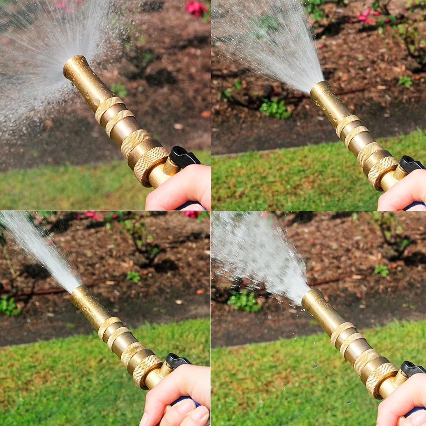4" Twist Hose Nozzle + 2 Way Hose Splitter with Hose Extension