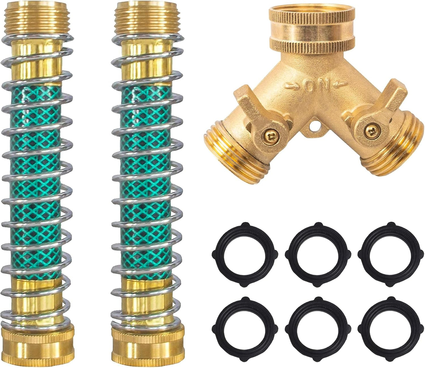 4" Twist Hose Nozzle + 2 Way Hose Splitter with Hose Extension