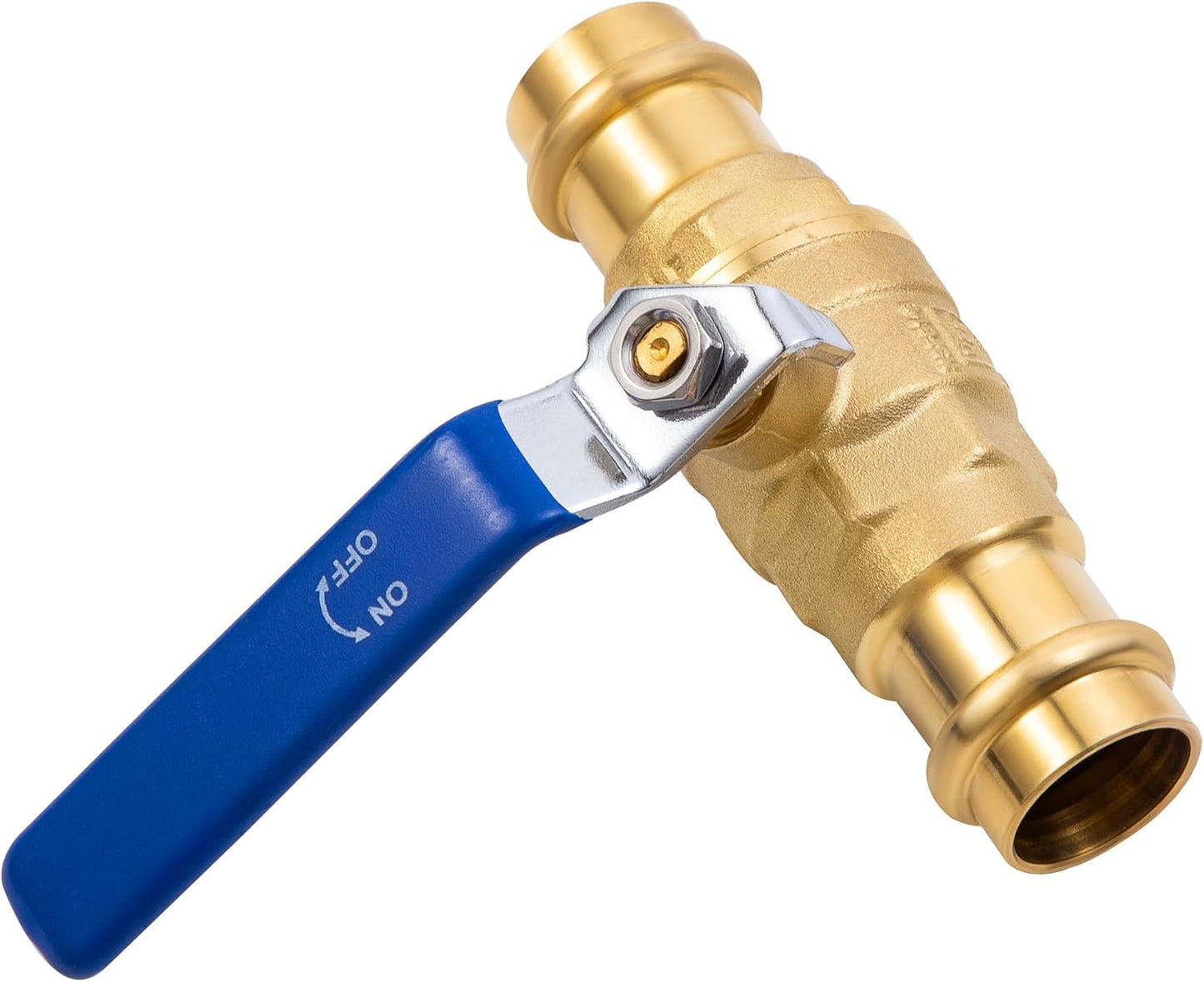 3/4 in Lead-Free Press Ball Valve,Press into 3/4"Copper Tubing Connection