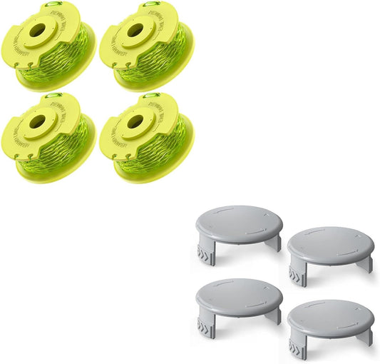 Weed Wacker String and AC14HCA Replacement Spool Cap 4Pcs