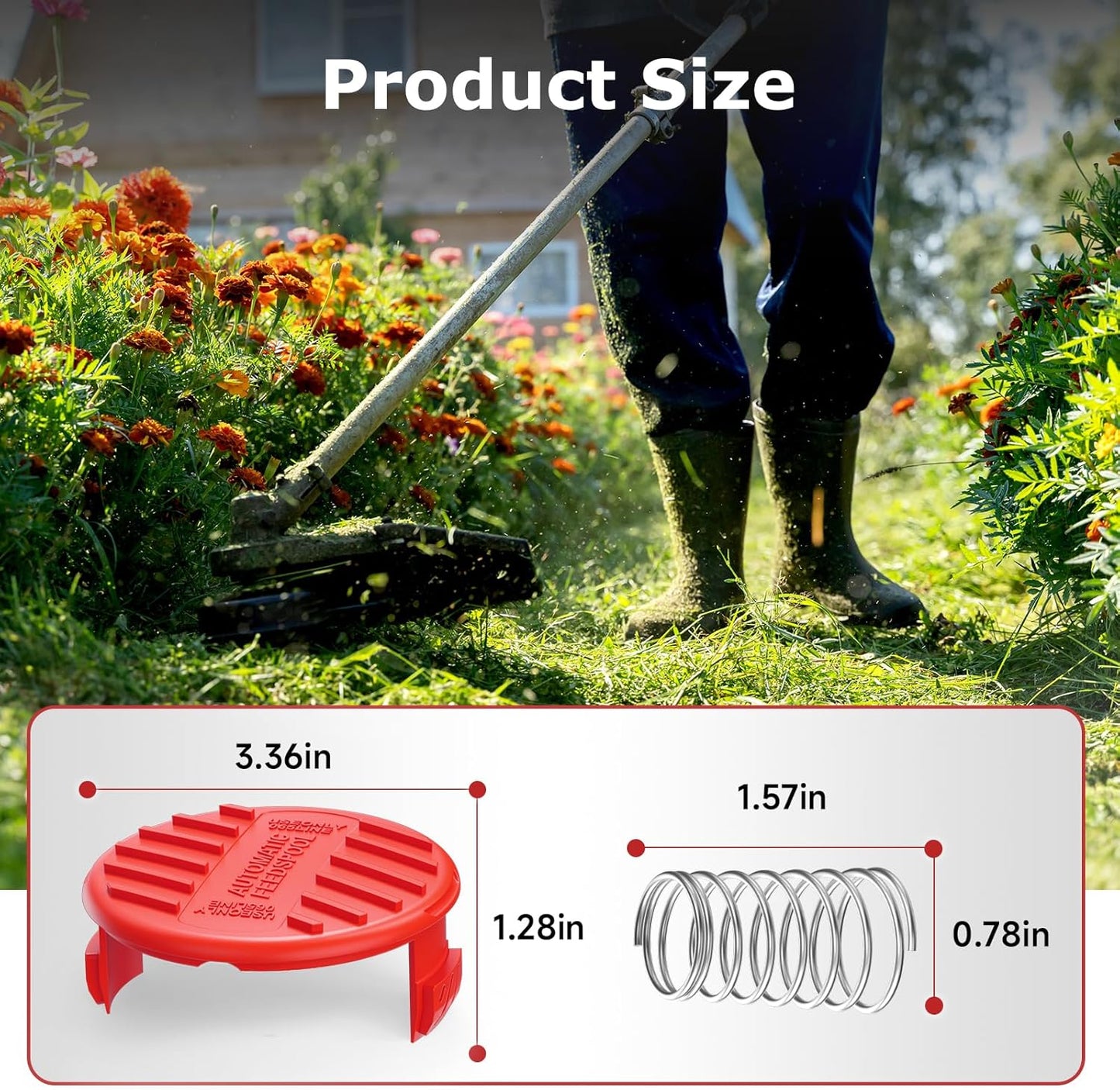 13 Pack CMZST0653 Weed Eater String and 4 Pack CMZST120SC String Trimmer Spool Compatible with Craftsman Weed Wacker