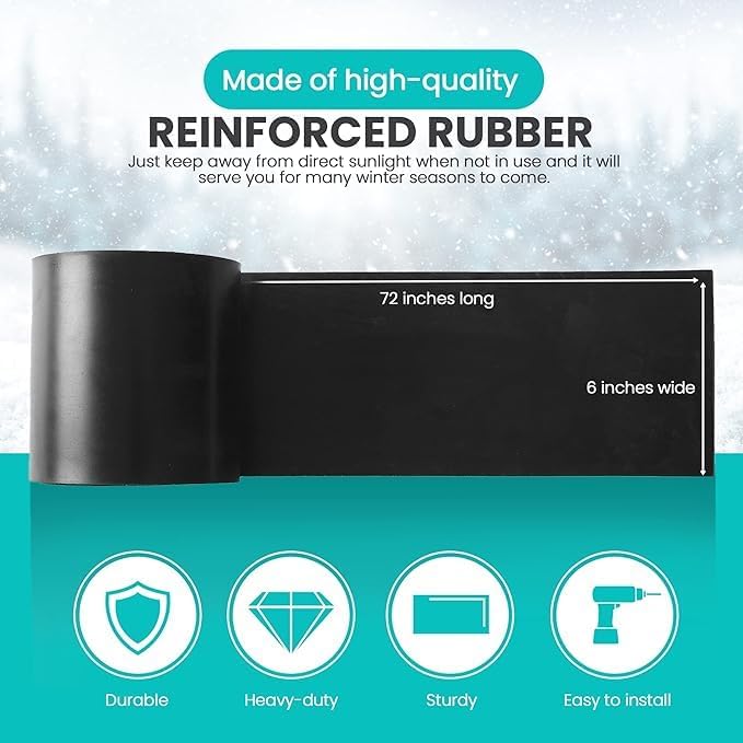 Replacement Polaris Snow Plow Skid Shoes and Universal Rubber Flap
