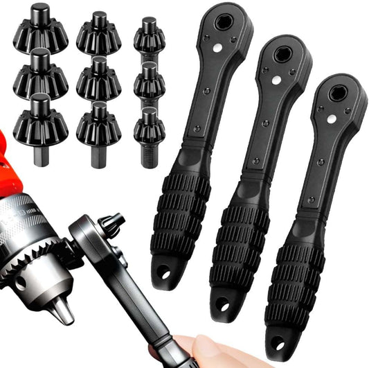 2 In 1 Drill Chuck Ratchet Spanner, 2026 New Drill Chuck Ratchet Wrench