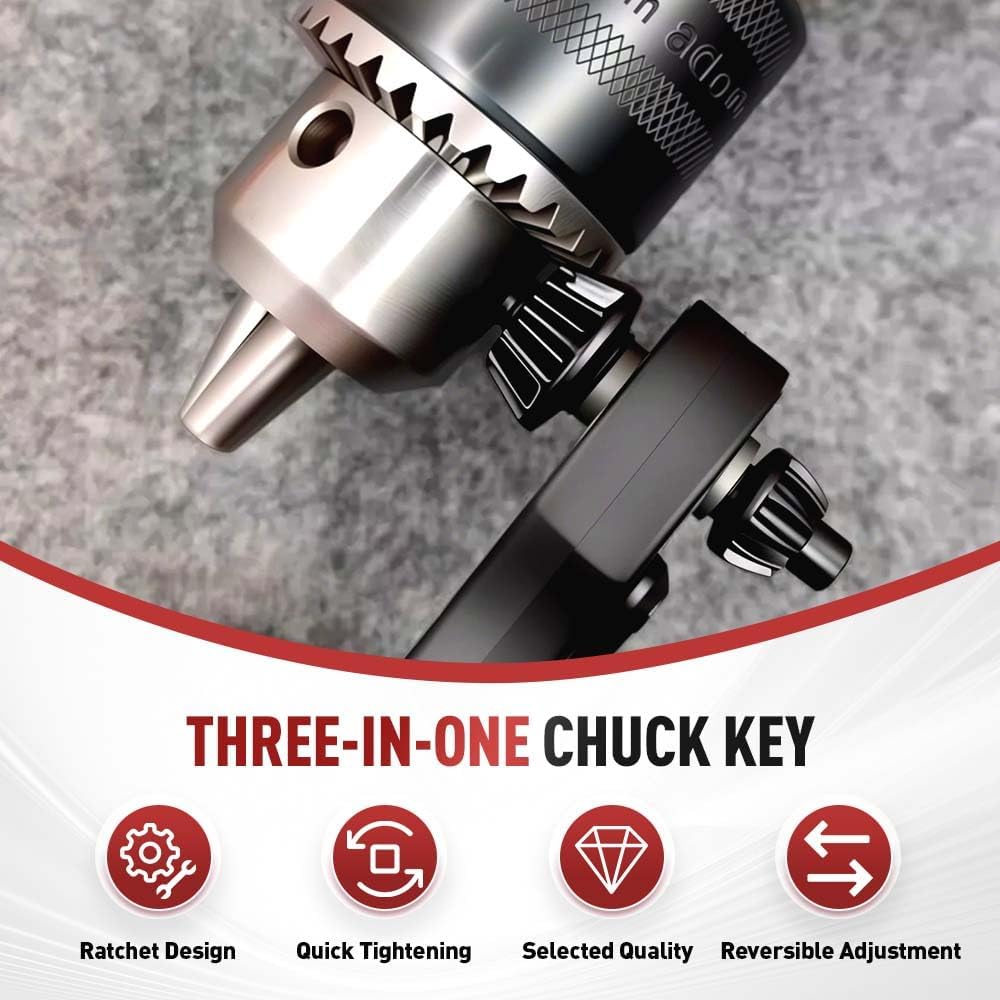 2 In 1 Drill Chuck Ratchet Spanner, 2026 New Drill Chuck Ratchet Wrench