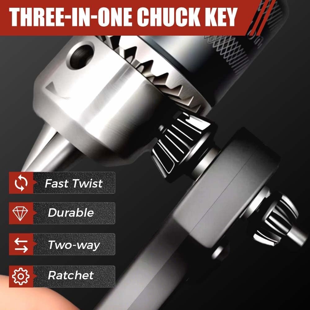 2 In 1 Drill Chuck Ratchet Spanner, 2026 New Drill Chuck Ratchet Wrench