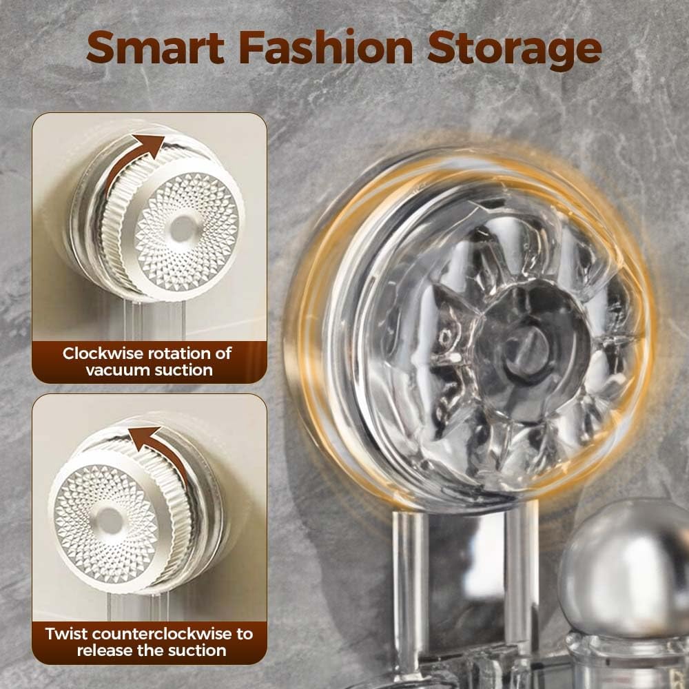 Bathroom Suction Storage Box, 2026 New No-Drill Large Capacity Strong