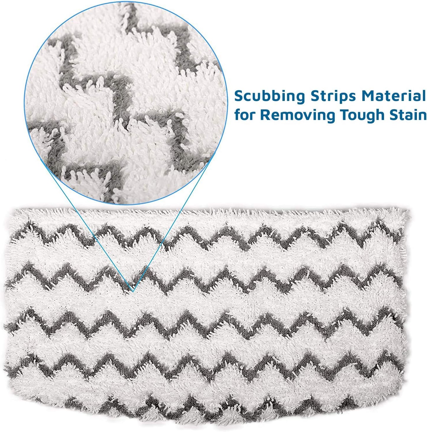 Microfiber Mop Replacement Pads Compatible with Shark Steam Mop S1000 S1000A S1000C S1000WM S1001C S2001 (8 Pack)