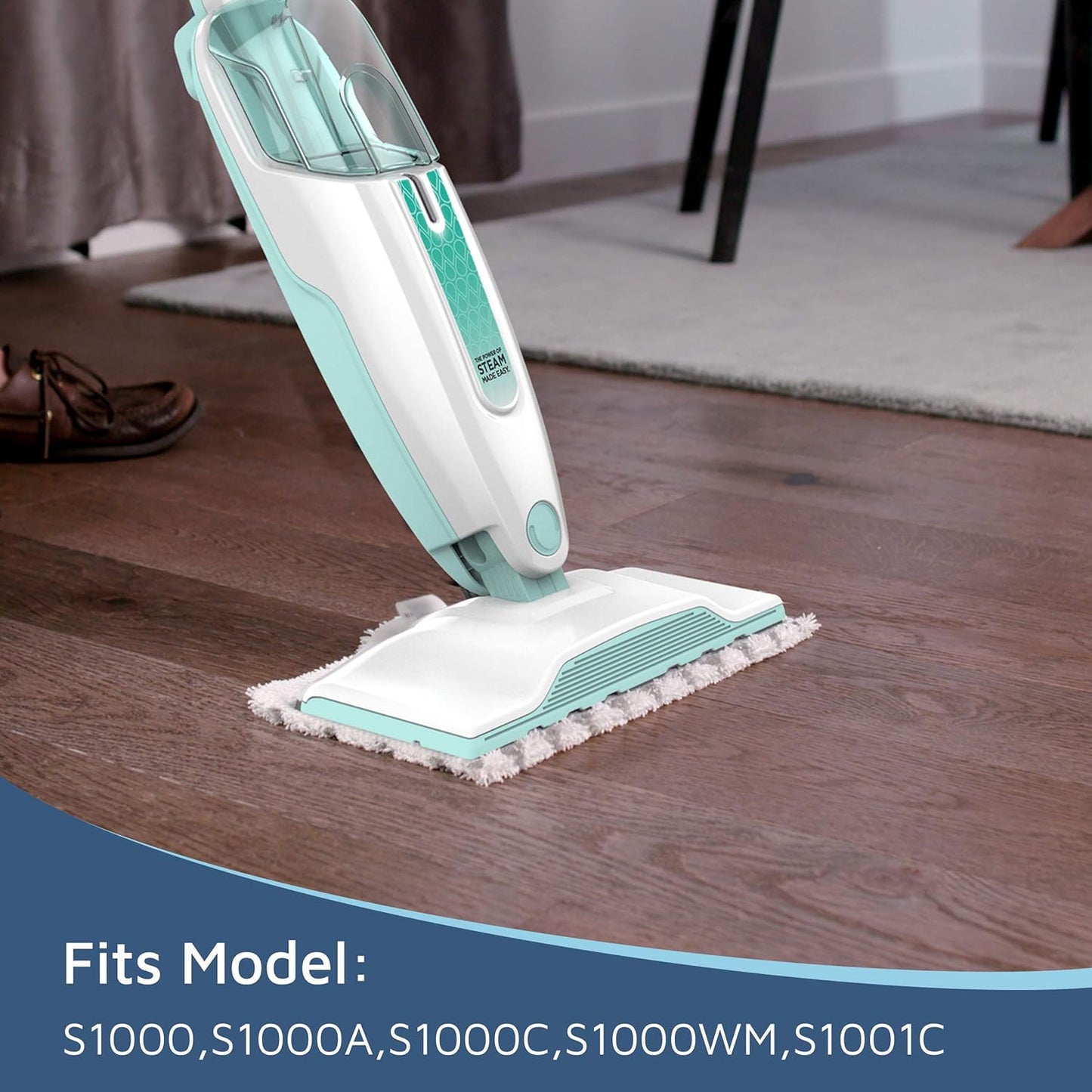 Microfiber Mop Replacement Pads Compatible with Shark Steam Mop S1000 S1000A S1000C S1000WM S1001C S2001 (8 Pack)