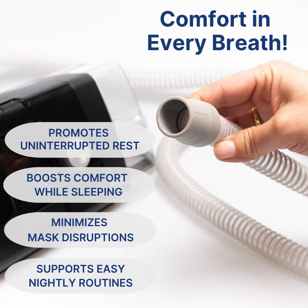 CPAP Hose Universal Tubing (6 ft) – Compatible with CPAP, BiPAP, and BiLevel Machines – Minimizes Mask Leaks, Reduces Discomfort – Durable, Flexible, and Designed for Restful Sleep