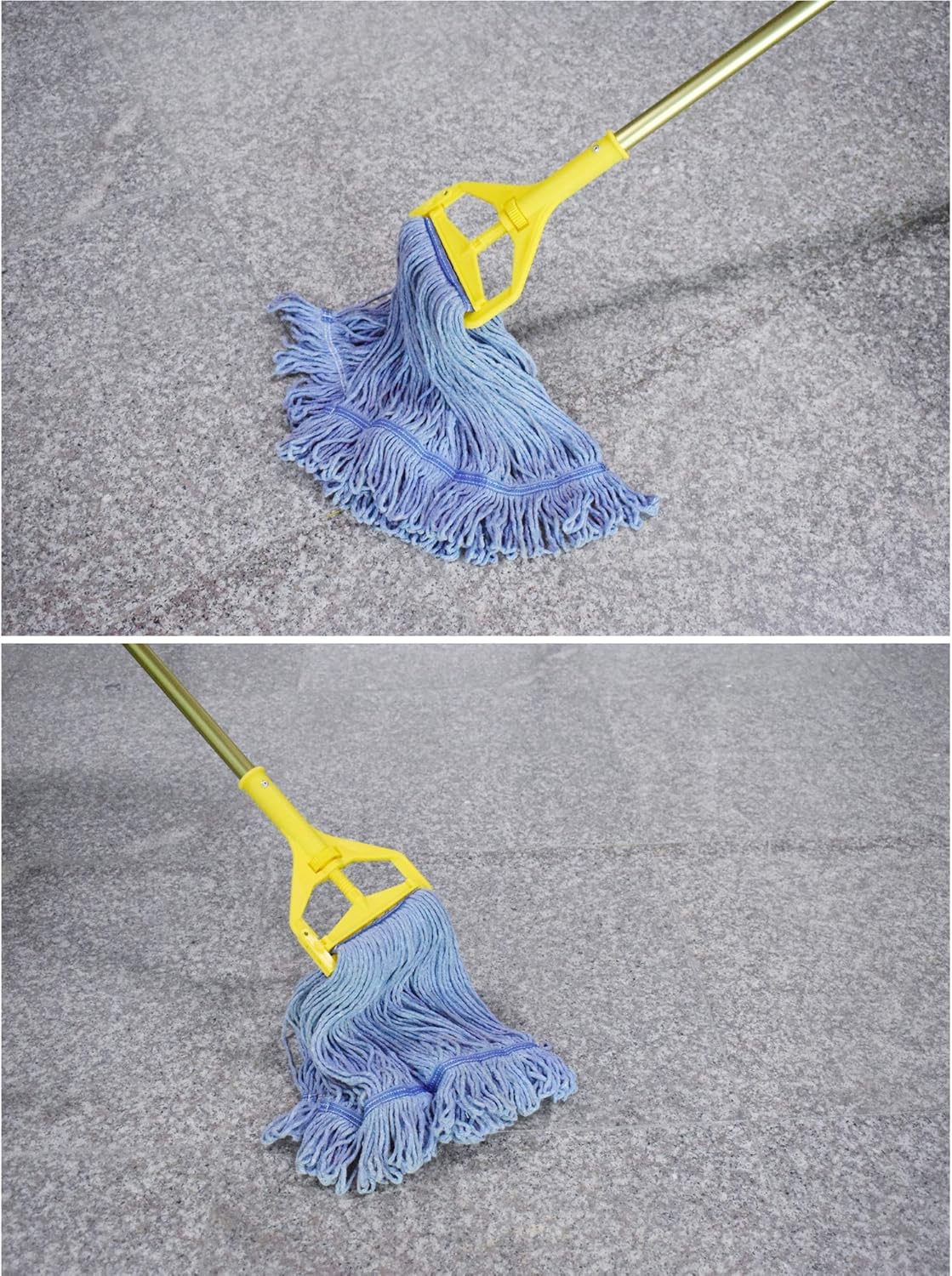 String Mop Heads Replacement Heavy Duty Commercial Grade Blue Cotton Looped