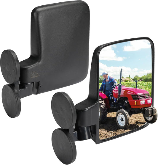 Tractor Magnetic Side Mirrors, 114 Lbs Magnet Rear View Mirror for Equimpent