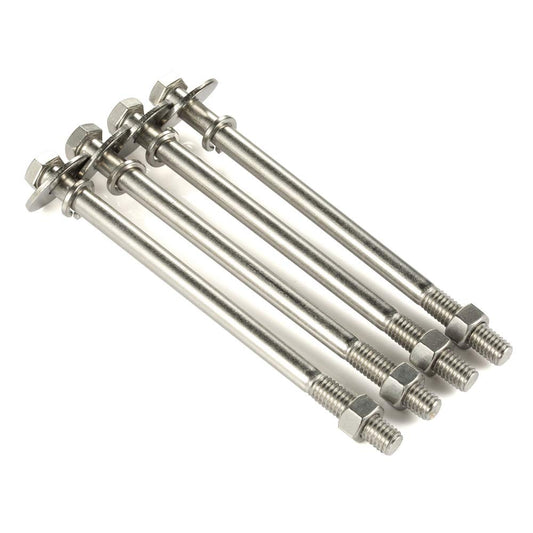 3/8-16 x 7 Hex Head Bolts with Hex Nuts and Thick Flat & Lock Washers
