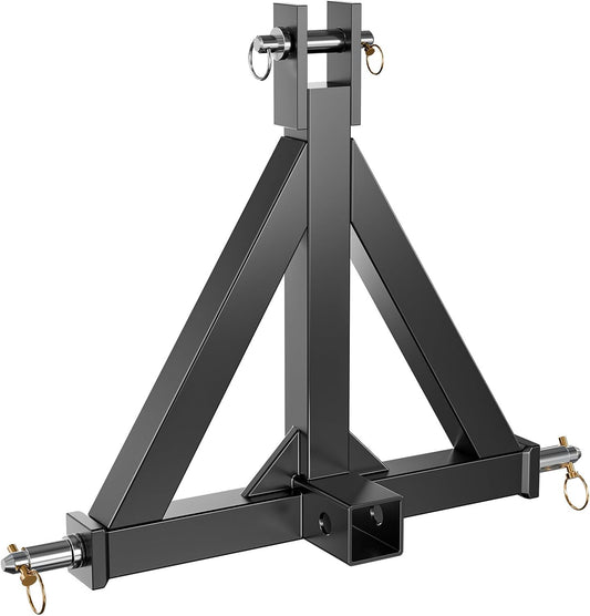 Tow Hitch 2 Inch, 3 Point Trailer Hitch with 2" Receiver, 3 Pt Tractor