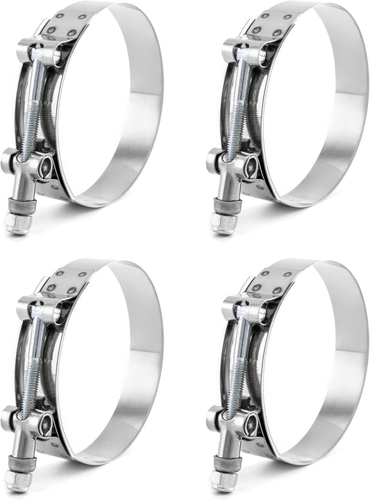 3" T-Bolt Hose Clamp Stainless Steel, Working Range 83mm-91mm for 3"