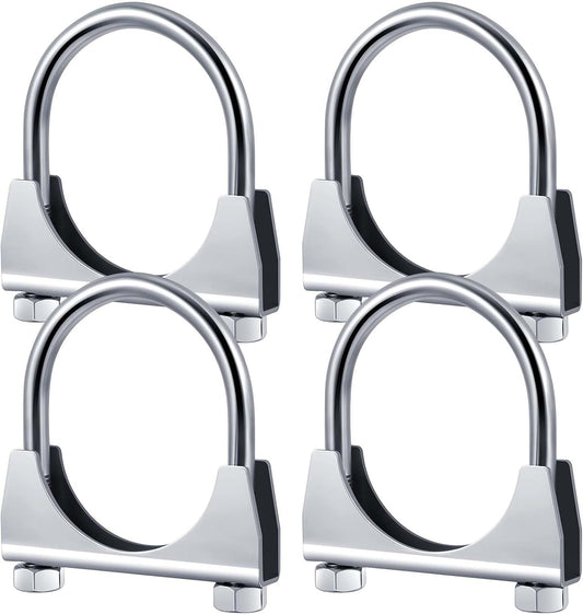 2-1/2" Exhaust Clamp Heavy Duty U-bolt Exhaust Clamp - Saddle Design